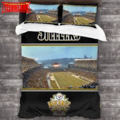 NFL Pittsburgh Steelers Logo Bedding Set 3PCS Duvet Cover