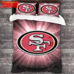 NFL San Francisco 49ers Logo Bedding Set 3PCS Duvet Cover
