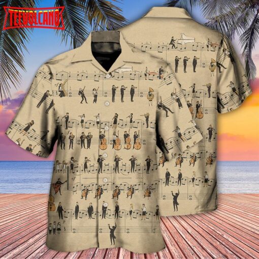 Note Retro Music Lover Hawaiian Shirt