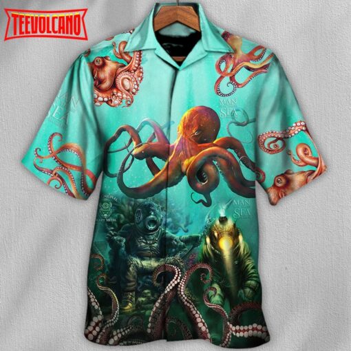 Octopus Custom Logo Unique Hawaiian Shirt