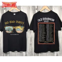 Old Dominion Band No Bad Vibes Tour 2023 Double Side T-Shirt