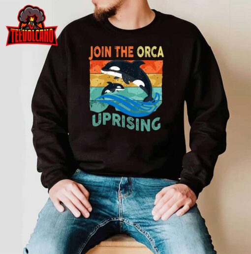 Orcas Uprising Join The Orca Uprising Whales Attack T-Shirt