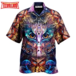 Owl Awesome Eyes Mysterious Hawaiian Shirt