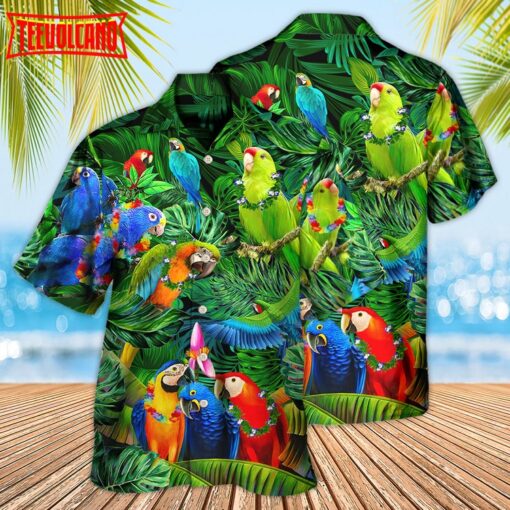 Parrot Couple Love Happiness Hawaiian Shirt