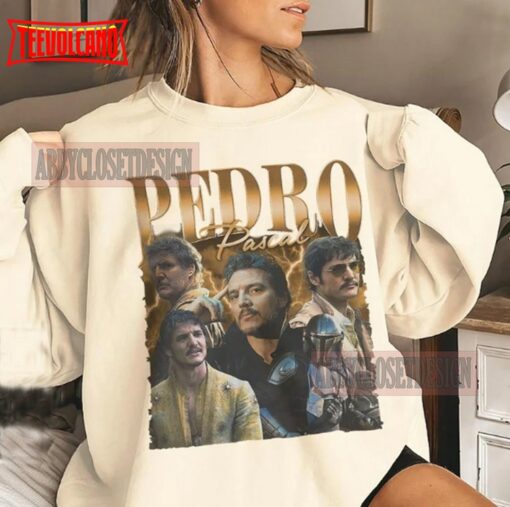 Pedro Pascal 90s Vintage Graphic T-Shirt – Pedro Pascal Classic Retro Shirt