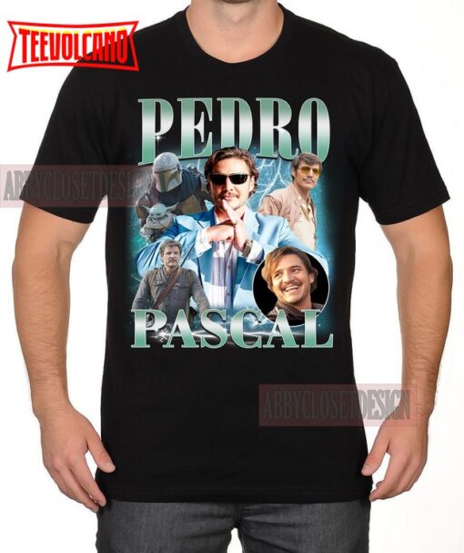 Pedro Pascal 90s Vintage Graphic Unisex T-Shirt