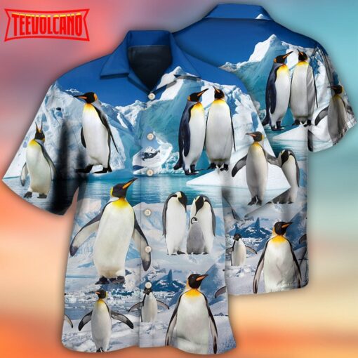 Penguin In Snow Hawaiian Shirt