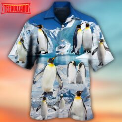 Penguin In Snow Hawaiian Shirt