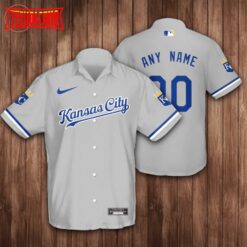 Personalized Kansas City Royals Grey Hawaiian Shirt