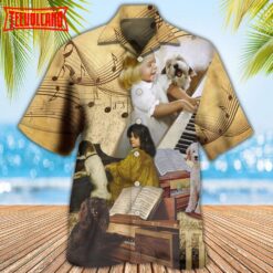 Piano And Dogs Hawaiian Shirt