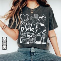 Pink Art Trustfall Merch Album Lyrics Shirt