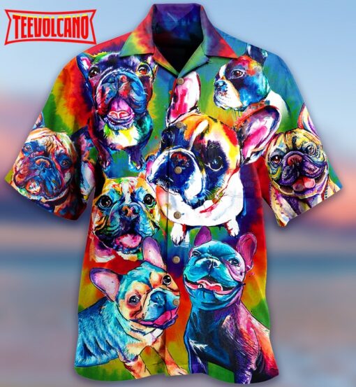 Pitbull Love Color Hawaiian Shirt