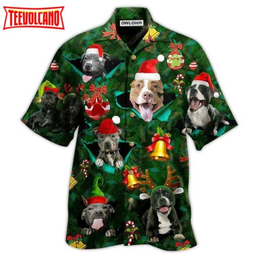 Pitbull Merry Pit-Mas Hawaiian Shirt