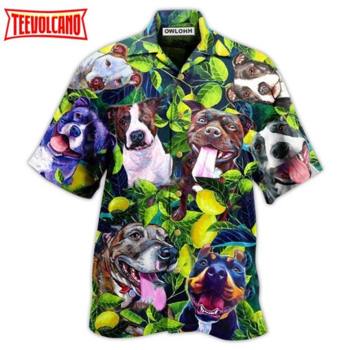 Pitbull On The Lemon Tree Hawaiian Shirt