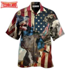 Pitbull Protected American Hawaiian Shirt