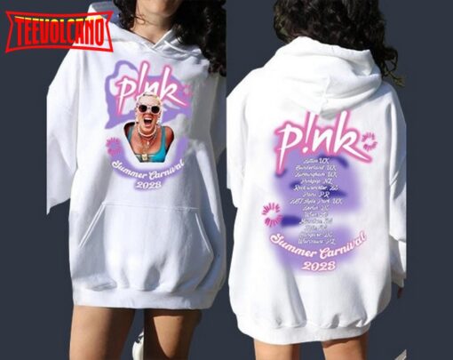 P!nk Pink Singer Summer Carnival 2023 Tour Double Side Shirt