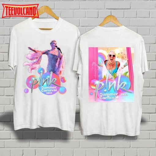 P!nk Summer Carnival Tour 2023 2 sides Merch Shirt