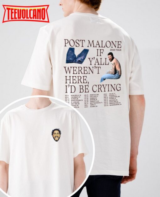 Post Malone 2023 Tour Double Side Shirt