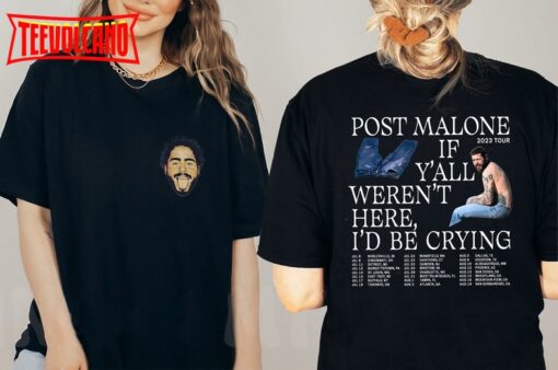 Post Malone 2023 Tour Double Side Shirt