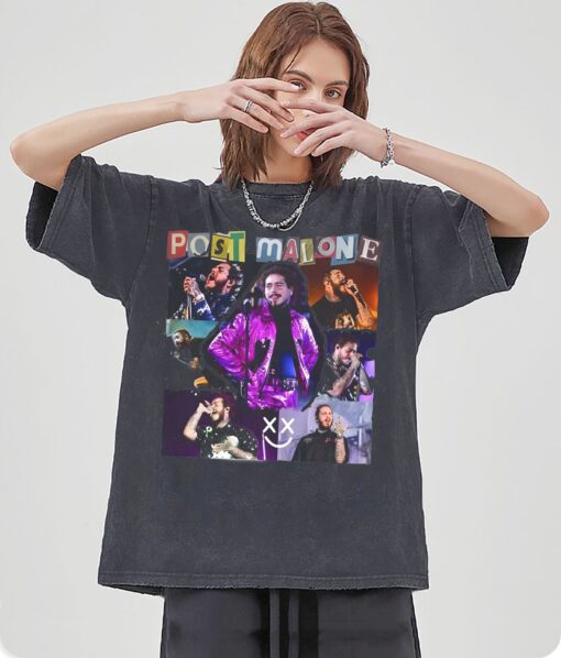 Post Malone 2023 Tour Vintage Smile Face Shirt