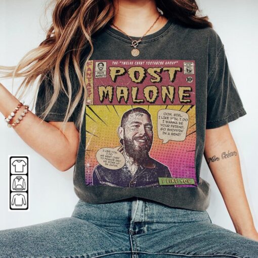 Post Malone Book Art Twelve Carat Toothache Shirt