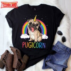 Pugicorn Pug Unicorn Funny Pug Lover T-Shirt