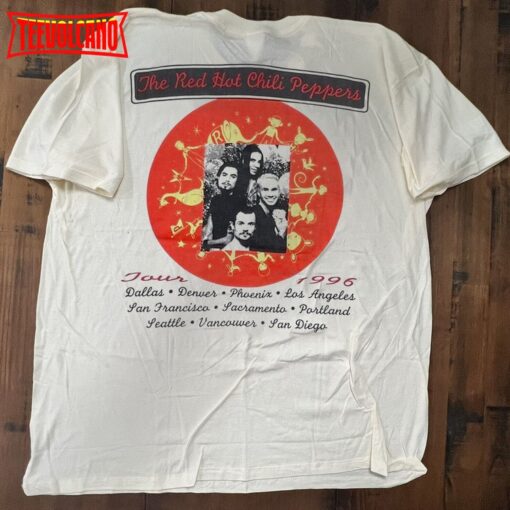 Red Hot Chili Peppers One Hot Minute Tour 1996 Double Side Shirt