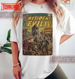 Resident Evil IV Classic Retro T-Shirt – Resident Evil IV 90s Vintage T-Shirt