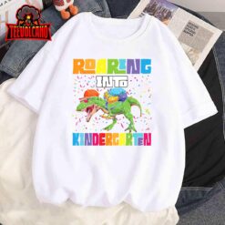 Roaring Kindergarten Dinosaur T Rex Back To School Boys T-Shirt