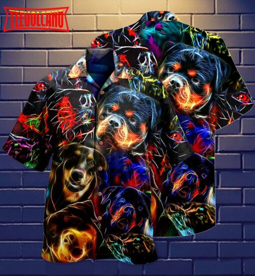 Rottweiler Dogs Bubby Style Hawaiian Shirt