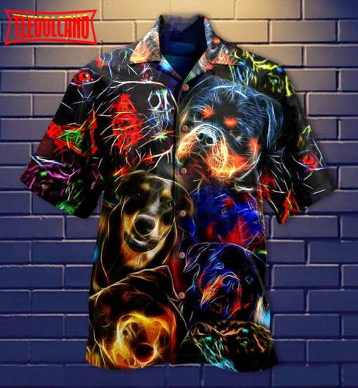 Rottweiler Dogs Bubby Style Hawaiian Shirt