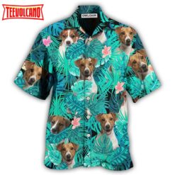 Russell Terrier Dog Summer Green Hawaiian Shirt