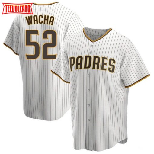 San Diego Padres Michael Wacha White Brown Home Replica Jersey