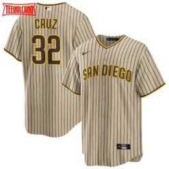 San Diego Padres Nelson Cruz Tan Alternate Replica Jersey