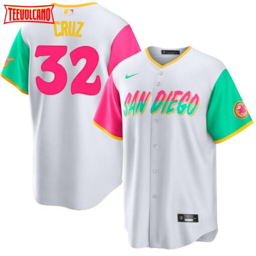 San Diego Padres Nelson Cruz White 2022 City Connect Replica Jersey