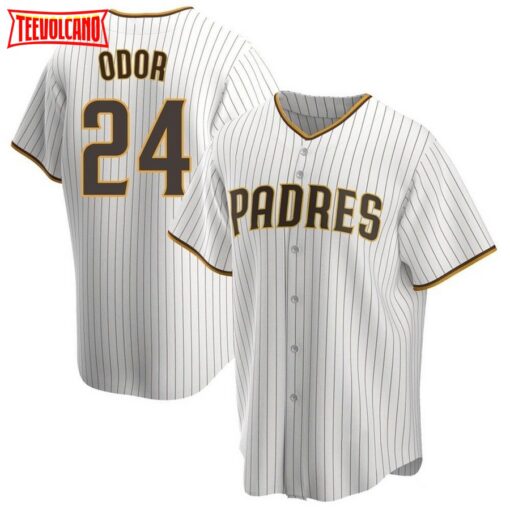 San Diego Padres Rougned Odor White Brown Home Replica Jersey