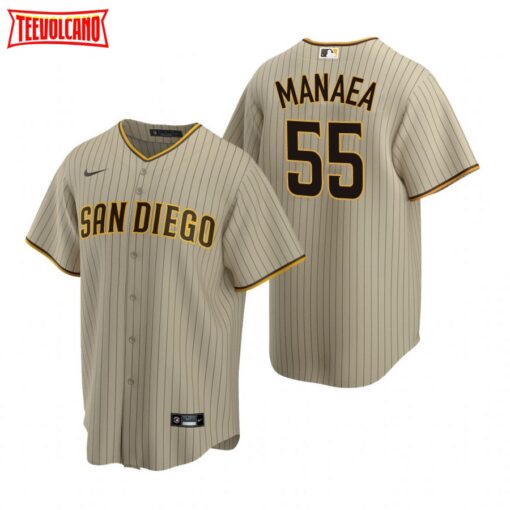 San Diego Padres Sean Manaea Sand Brown Replica Alternate Jersey