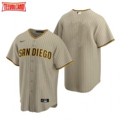 San Diego Padres Team Sand Brown Replica Alternate Jersey