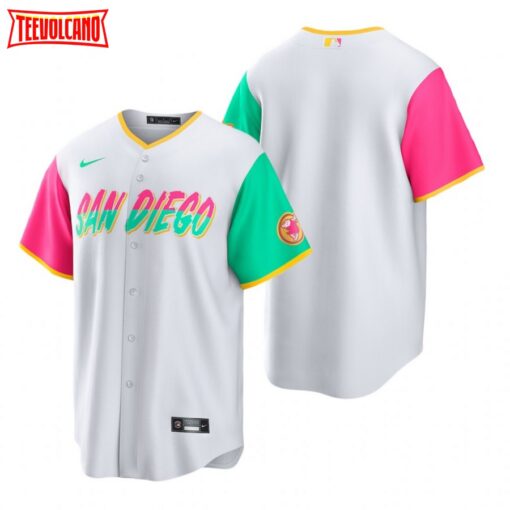 San Diego Padres Team White 2022 City Connect Replica Jersey