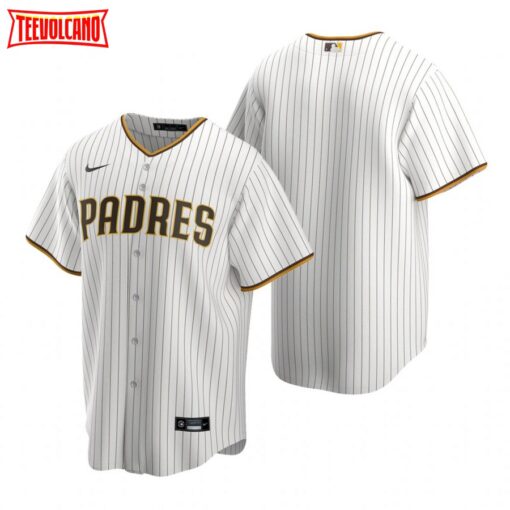 San Diego Padres Team White Brown Replica Home Jersey