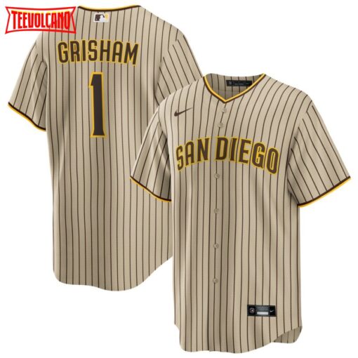 San Diego Padres Trent Grisham Tan Alternate Replica Jersey