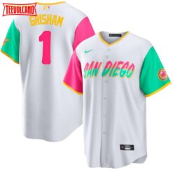 San Diego Padres Trent Grisham White 2022 City Connect Replica Jersey