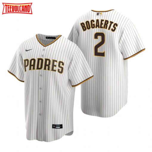 San Diego Padres Xander Bogaerts White Brown Home Replica Jersey