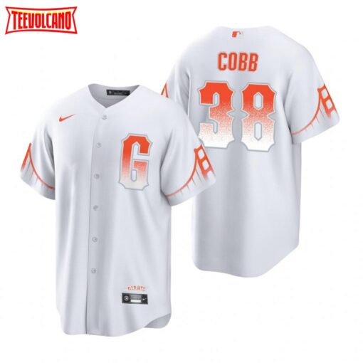 San Francisco Giants Alex Cobb White 2021 City Connect Replica Jersey