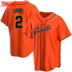 San Francisco Giants Blake Sabol Orange Alternate Replica Jersey