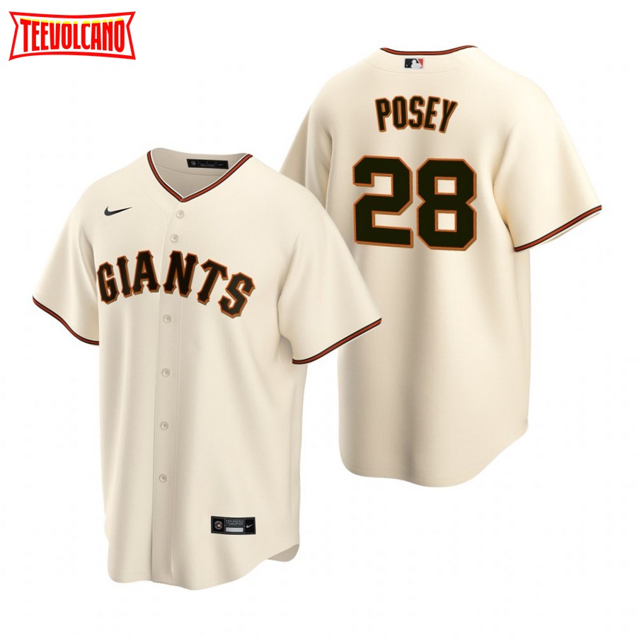 San Francisco Giants Buster Posey Cream Replica Home Jersey