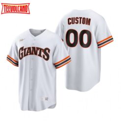 San Francisco Giants Custom White Cooperstown Collection Jersey