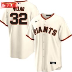 San Francisco Giants David Villar Cream Home Replica Jersey