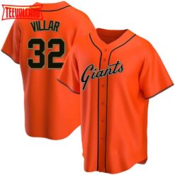 San Francisco Giants David Villar Orange Alternate Replica Jersey