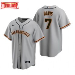 San Francisco Giants JD Davis Gray Road Replica Jersey